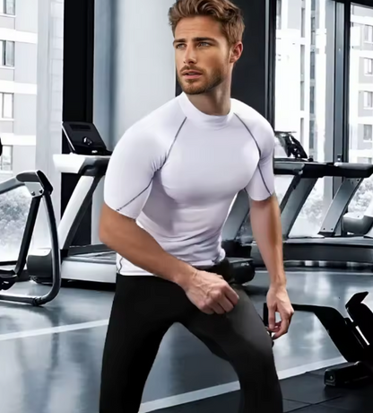 Compression T Shirt Men Bodybuilding Sportswear