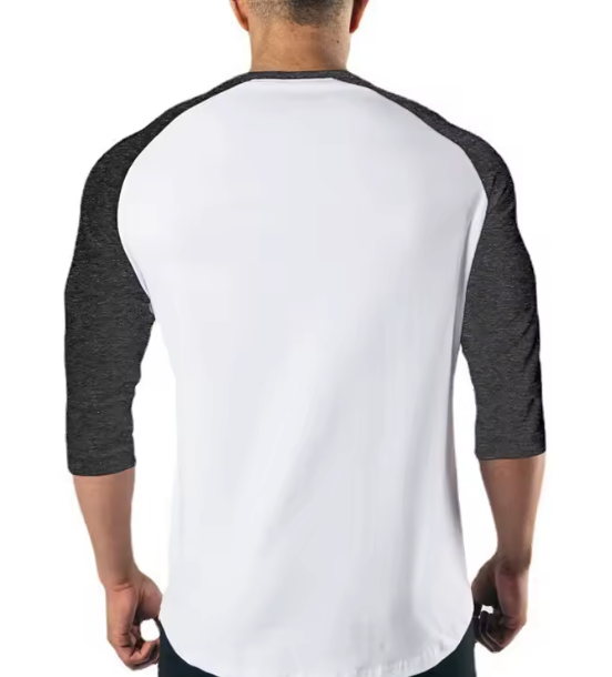 Running Sports Three Quarter Sleeve Shirt Mens Fitness